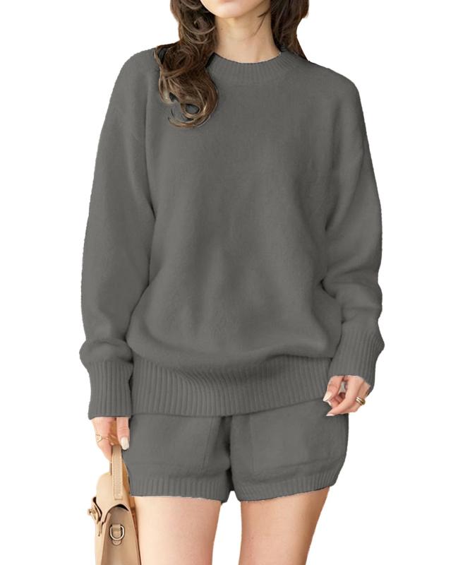 [神戸レタス] セットアップ ニット × ショートパンツ 2点セット レディース 秋 冬 ...