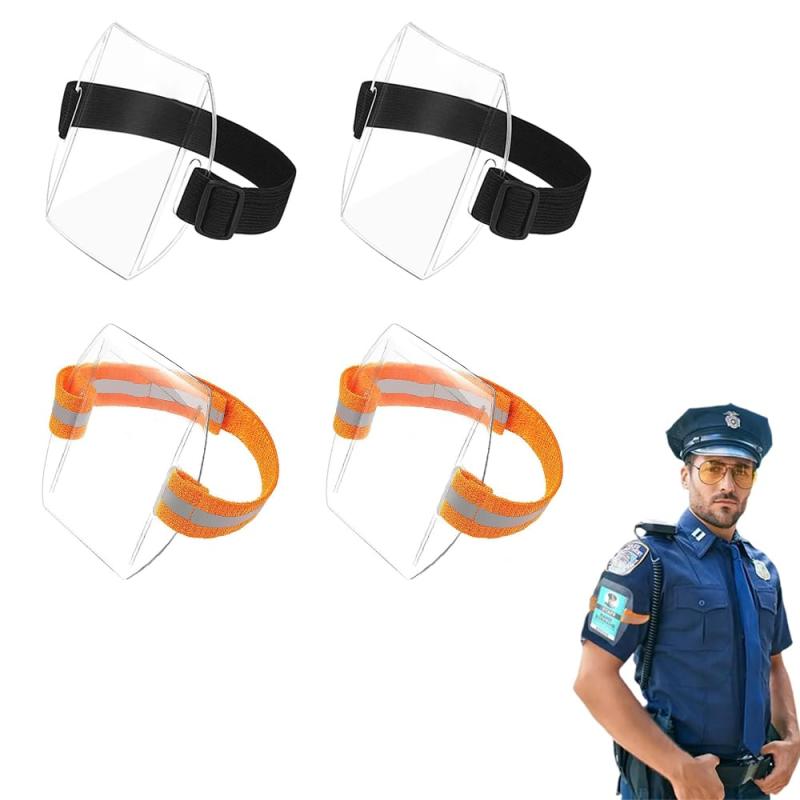 Rakuten - XINSHEYE リフト券入れ ホルダー 防水スキーパスホルダー調節可能なストラップ付き 作業用 通勤 ランニング マラソン ネームラベルバッジホルダー(4個入り)
