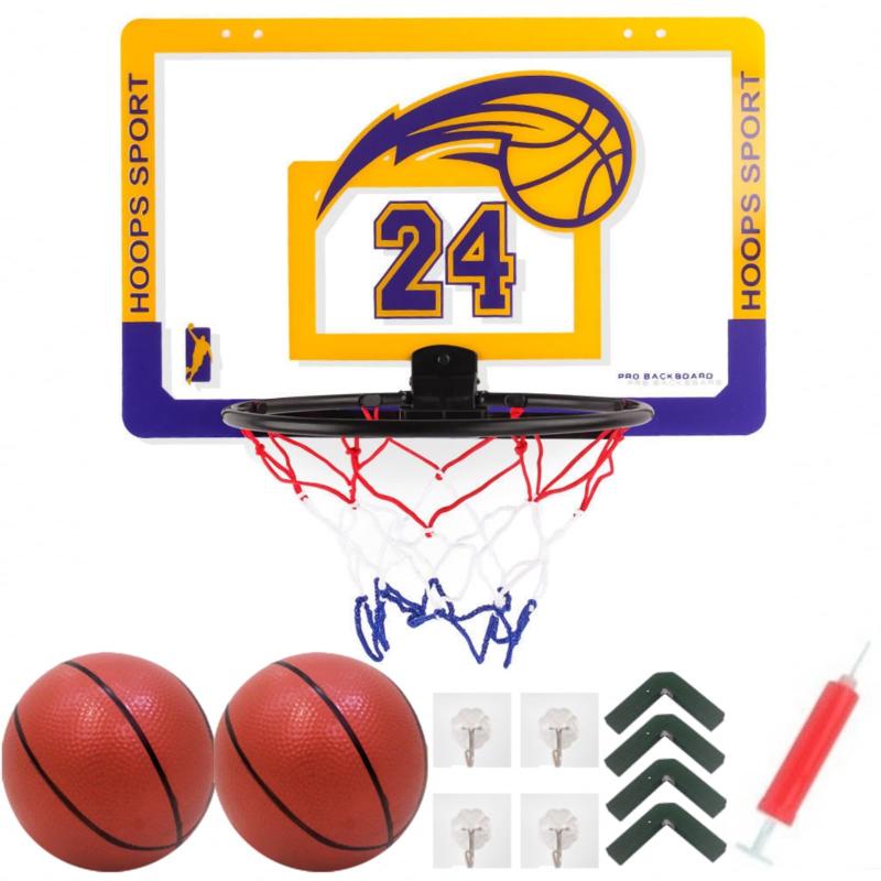 Basketball - Sweet Plus バスケット 室内 バスケットゴール バスケットリング ミニゴール ゴールネット 練習 壁掛け 子供 おもちゃ バスケ シュート ボール