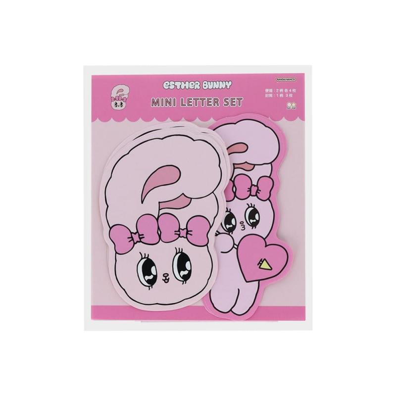 サンスター文具(Sun-Star Stationery) エスターバニー グッズ レターセット ミニサイズ ダイカット ピンク S8908745POPでキッチュでガーリーな「エスターバニー」の文具【特長】ダイカットの便箋が可愛い、ミニサイズのレターセット【内容】便箋:2柄 各4枚 計8枚/封筒:1柄 3枚【サイズ】W80×H120×D1mm【材質】紙