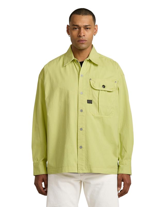 樂天商城 - [G-STAR ジースター] シャツ メンズ 長袖 オーバーサイズフィット ゆったり Pleated 1-pkt boxy shirt ls