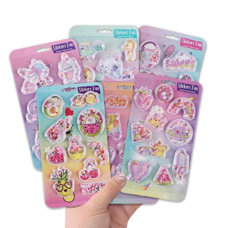 ぷにぷに立体アニマルシール【貼り直しOK】かわいい 動物 ぷっくり触感 ふわふわ・もちもち 手帳 日記 スマホケース DIYデコレーション 子ども向け 女の子・男の子 簡単貼付 ギフト・ご褒 hanamarushop-10073555 はなまるショップ サンプル画像2