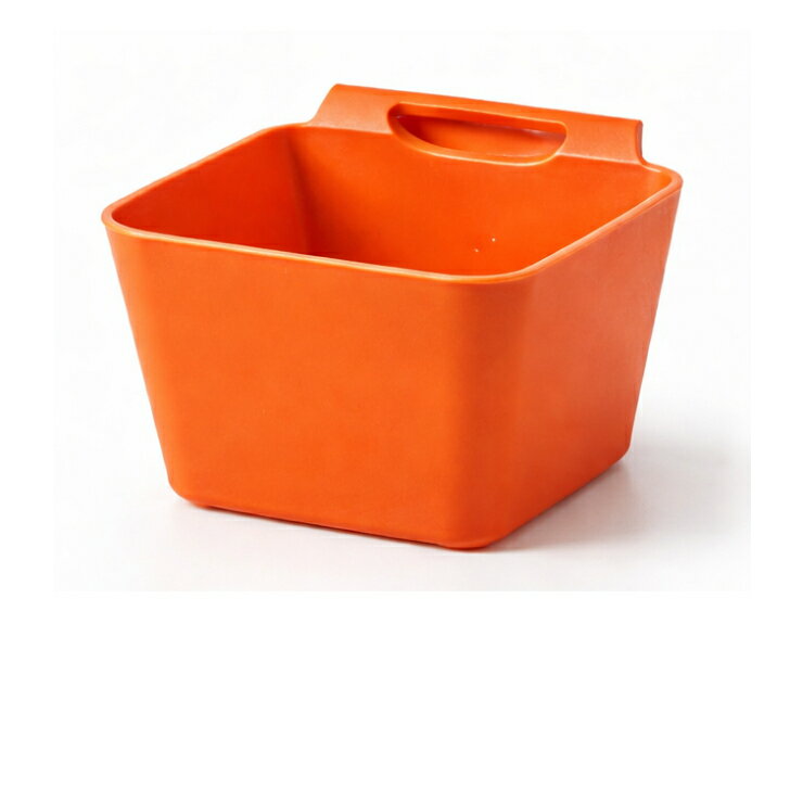 Sink Side Racks - 取っ手付き収納バスケット 小物収納ケース スタッキング可能 プラスチック収納ボックス 収納かご デスク収納 キッチン収納 洗面所収納