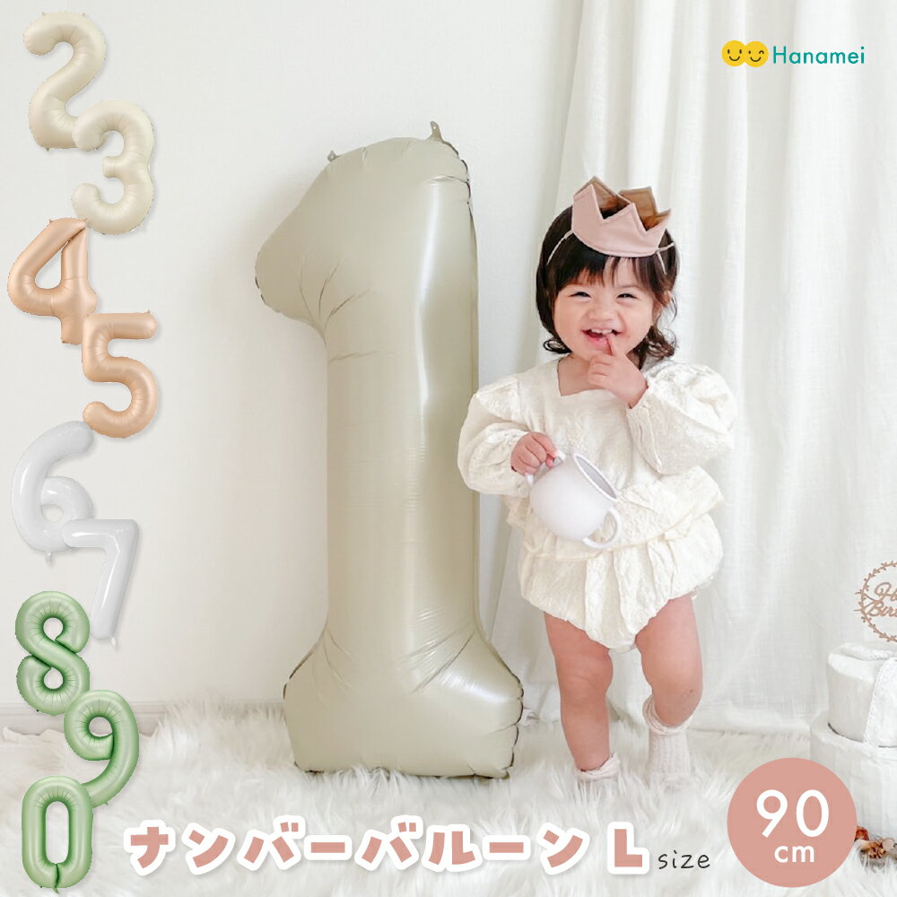 ナンバーバルーン Lサイズ 90cm 誕生