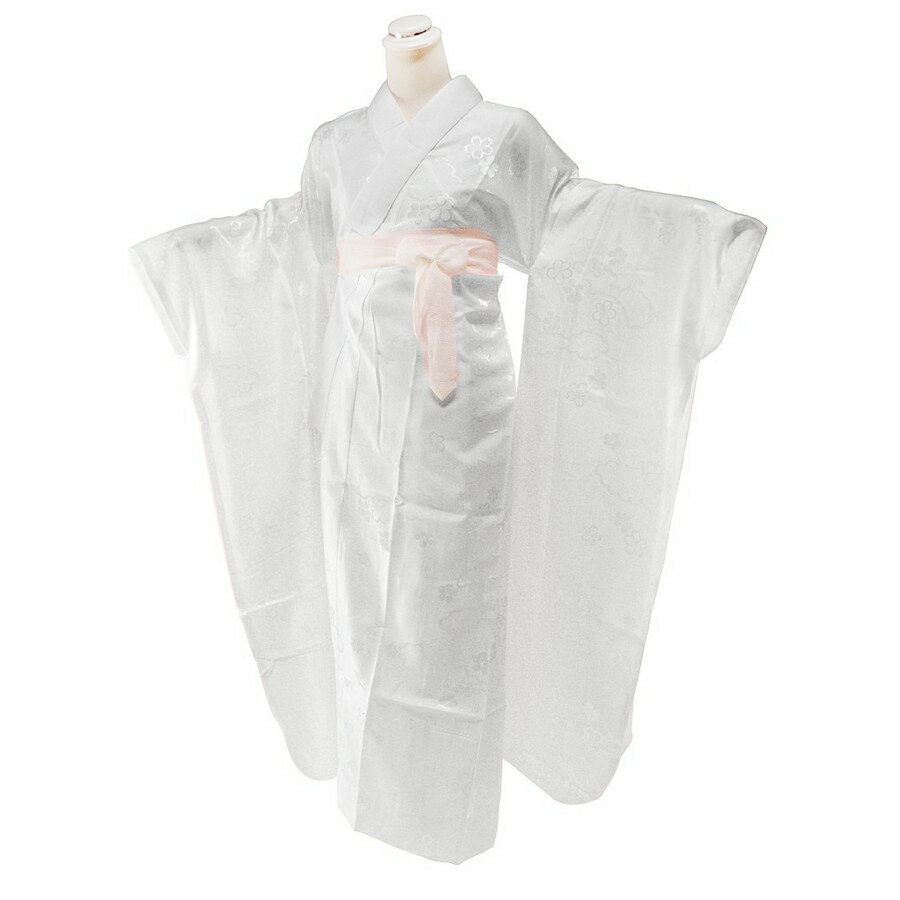 中振 お仕立て上がり 振袖用 半衿付 長襦袢 ホワイト Mサイズ js-82 siro