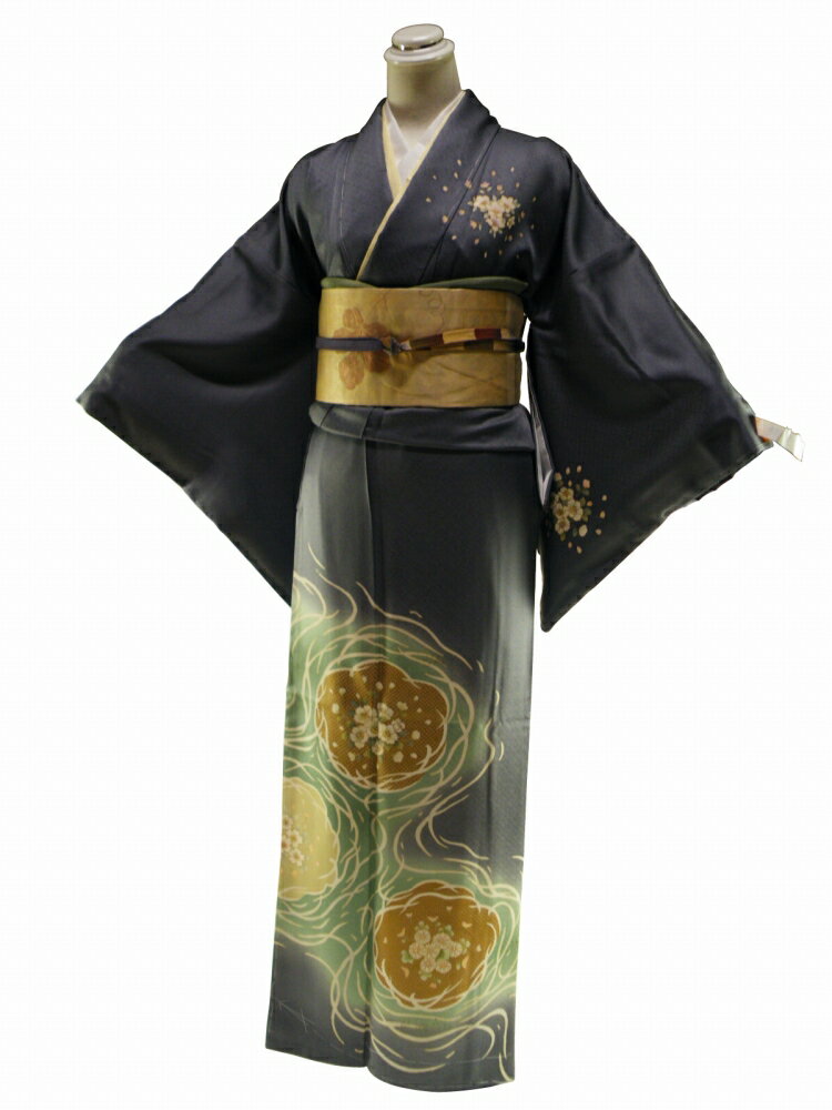 Rakuten - お仕立て上がり 正絹 訪問着 着物 単品 身丈163.5cm sh-1