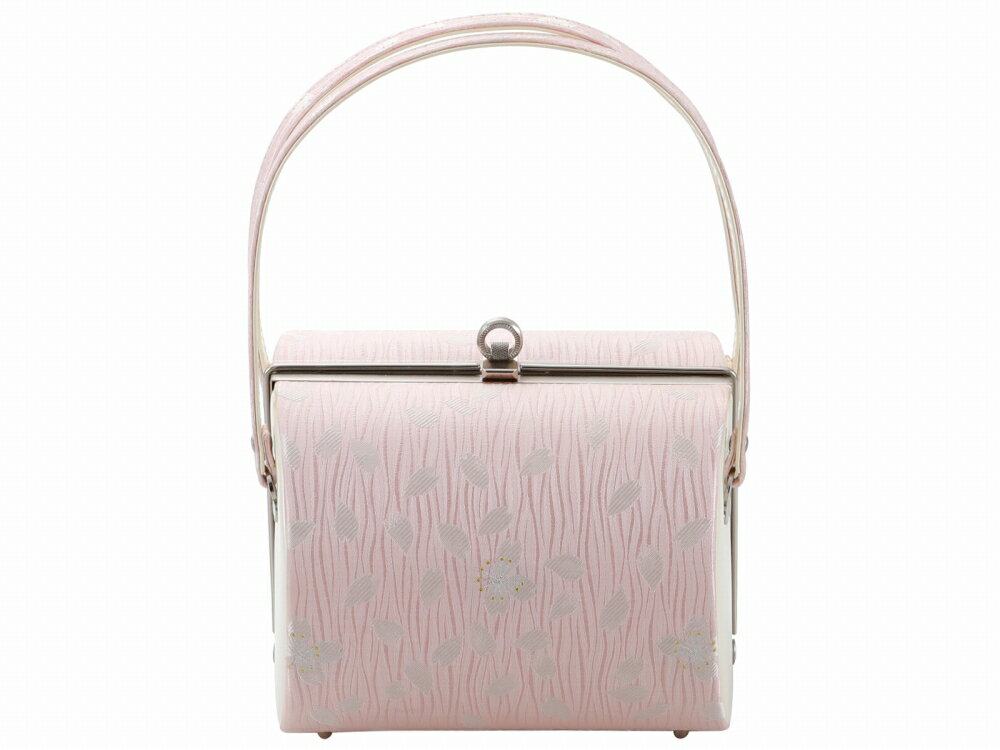 振袖用 帯地 きものバッグ 和装バッグ ハンドバッグ ピンク 桜 bb-280-269