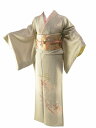 訳あり お仕立て上がり 正絹 訪問着 着物 帯・小物の5点セット 身丈161.0cm sh-27
