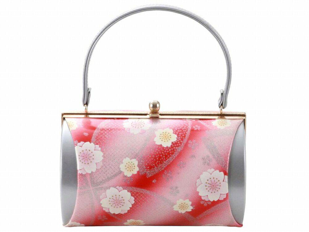 Rakuten - 振袖用 合皮 きものバッグ 和装バッグ ハンドバッグ ラメ入り 桜 ピンク bb-280-200