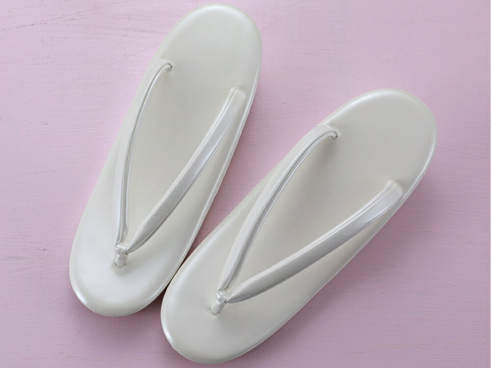 礼装用 フォーマル草履 二枚芯 無地 ホワイト 単品 LLサイズ zh-346 【cp】