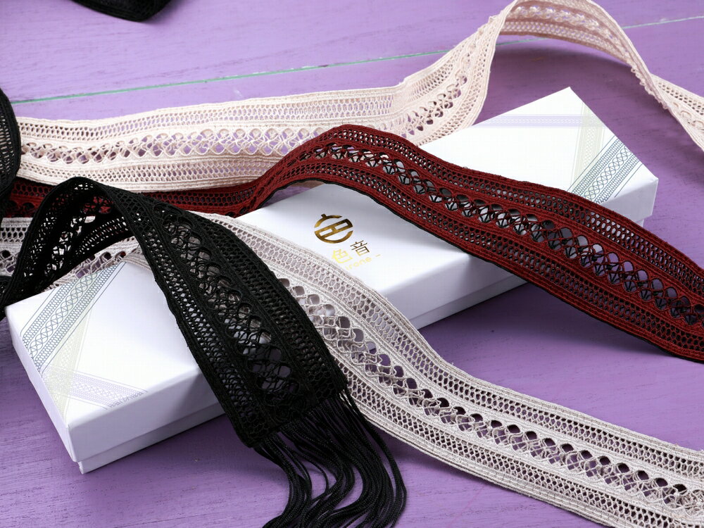 色音 IRONE 振袖用 レース しごき 日本製 箱入り フリンジ 単品 全4色 sg-1