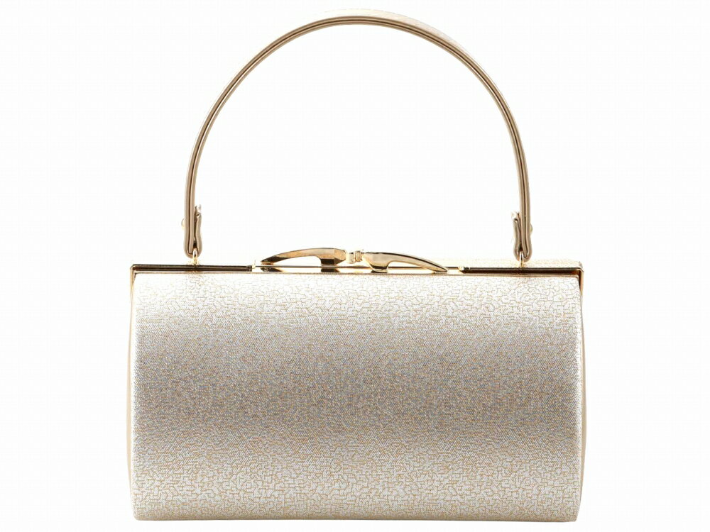 日本製 礼装用 帯地 きものバッグ 和装バッグ ハンドバッグ ゴールド bb-287