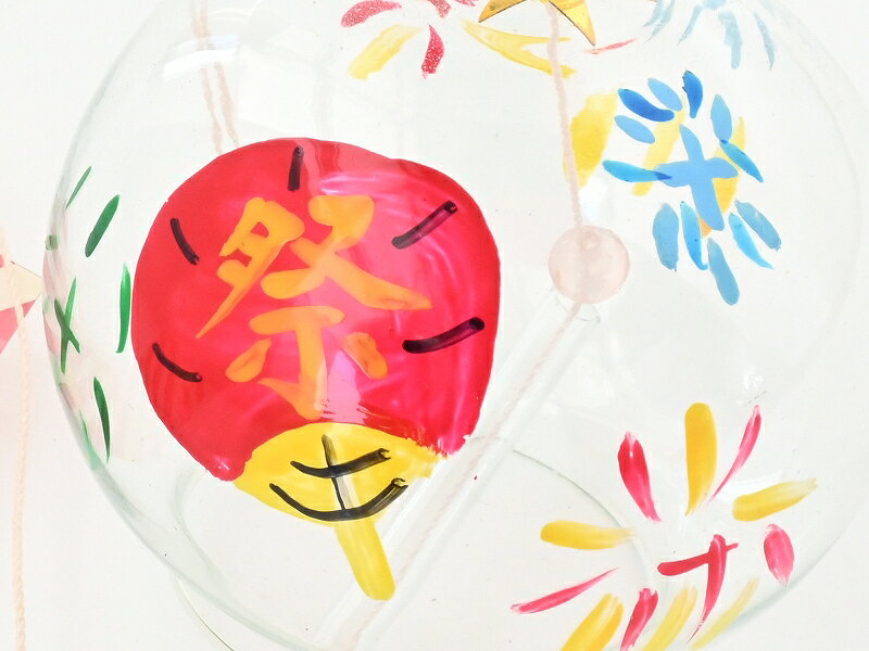 風鈴 雑貨 涼風 インテリア 花火柄 大サイズ tk-312-3
