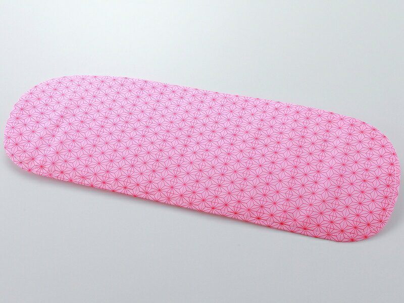 麻の葉 着付け小物 前板 中サイズ 37cm ピンク 麻の葉柄 ma-18 ベルト付き