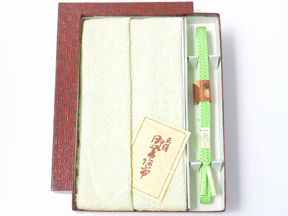 正絹四ッ巻絞り中抜き帯揚げ帯締め2...