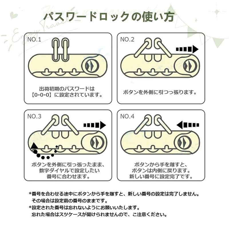 スーツケース キャリーケース 軽量 おしゃれ シンプル フレームタイプ ダイヤル式 ビジネス バッグ ダブルキャスター 多収納ポケット トランク 修学旅行 海外旅行 hanamusubineiro-10055341 はなむすび サンプル画像3