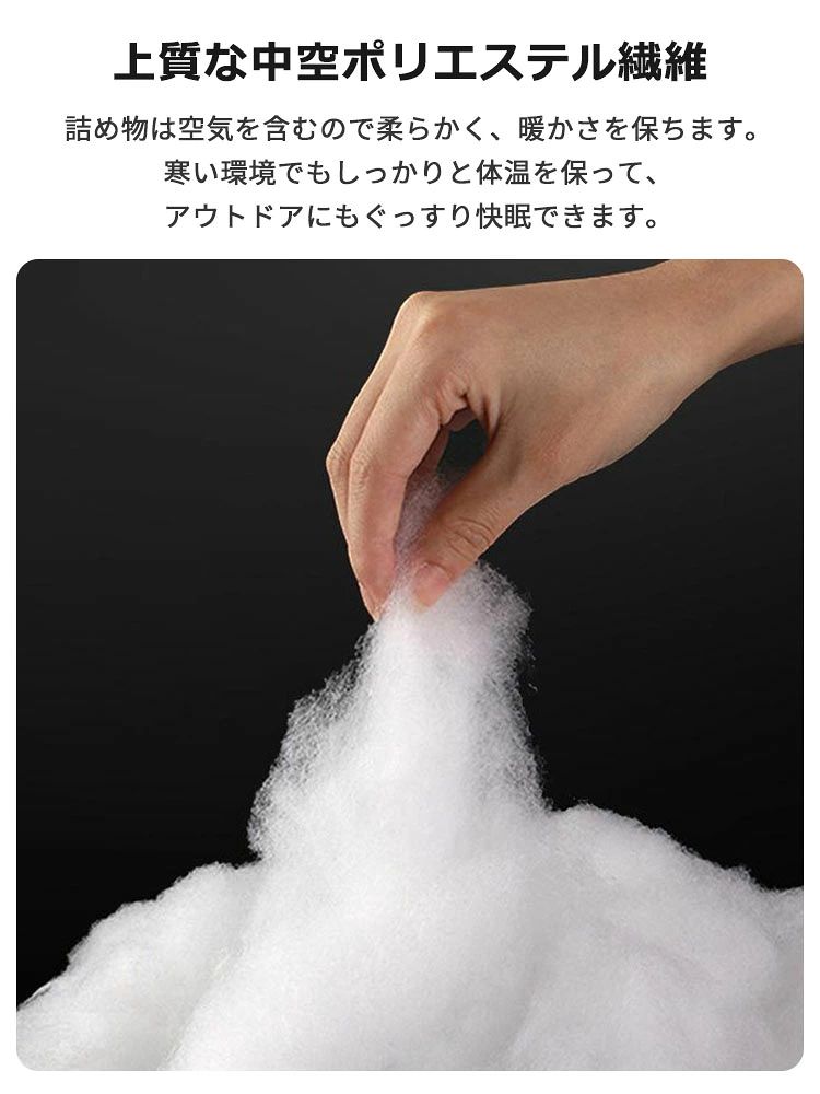 寝袋 シュラフ 防災 避難 夏用 冬用 封筒型 軽量 暖かい アウトドア 防水 コンパクト簡単収納 車中泊 キャンプ 丸洗い可能 収納袋付き オールシーズン 登山 春夏秋冬 中綿 ねぶくろん【最低温度-10℃】 hanamusubineiro-10055387 はなむすび サンプル画像3