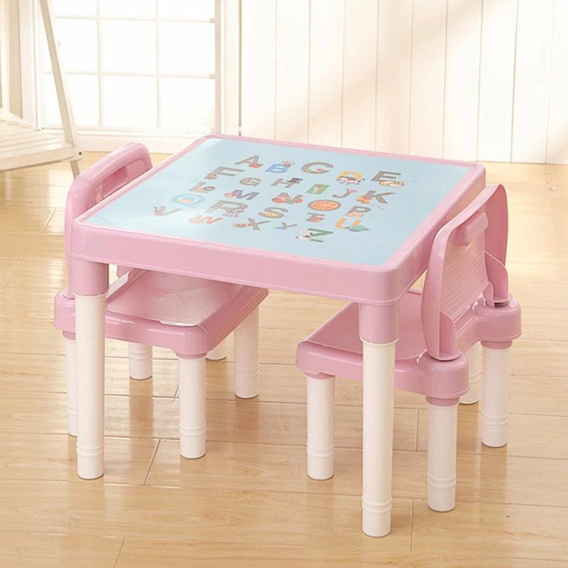 テーブル&チェアセット子供用テーブルチェアセット 机椅子セット 3歳から デスクセット 学習机 勉強机 幼児用 子供部屋 インテリア 組立式 [3]