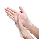 PVC手袋 使い捨て手袋 パウダーフリー 抗菌 S・M・L・XL (90〜100枚)ウイルス 対策 粉なし 箱なし袋発送 プラスチック手袋 プラスチックグローブ 作業用 介護用品 訳あり メール便 送料無料