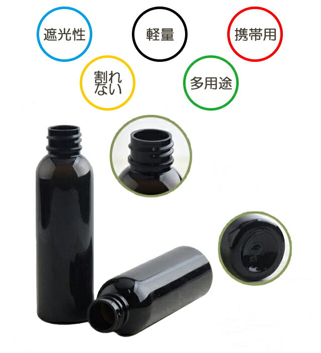 【1個】スプレーボトル 100ml 遮光性 PET 空容器 携帯用 アトマイザー スキンケアスプレー ミスト 手作り化粧品 お掃除 除菌 消臭 消毒 詰め換え 詰替