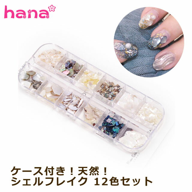 楽天hananailネイルアート用シェル 13色ケース付 埋め込み ハンドメイド レジン 夏休み ニュアンス セルフネイル 自由研究 貝殻 シェルストーン キッズ 夏ネイル 海ネイル 大人ネイル マリン パーティー 模様 オンリーワン オリジナル