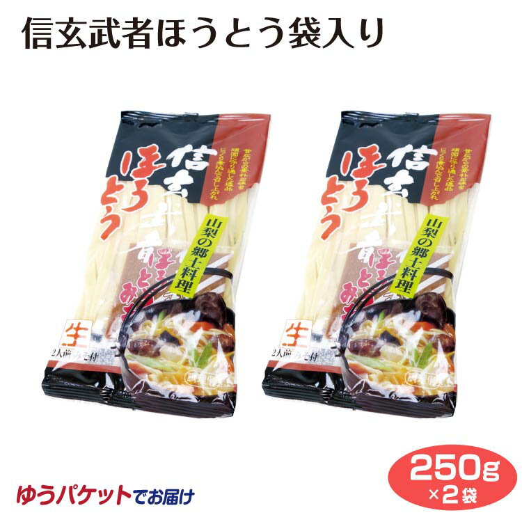 山梨 お土産 メール便 信玄武者ほうとう 袋入り×2袋 や...