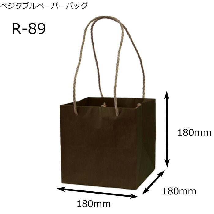 花資材 卸価格 【アレンジバッグ】ベジタブルペーパーバッグM R-89 生花・園芸資材 1箱（100枚入） 紙袋 送料無料