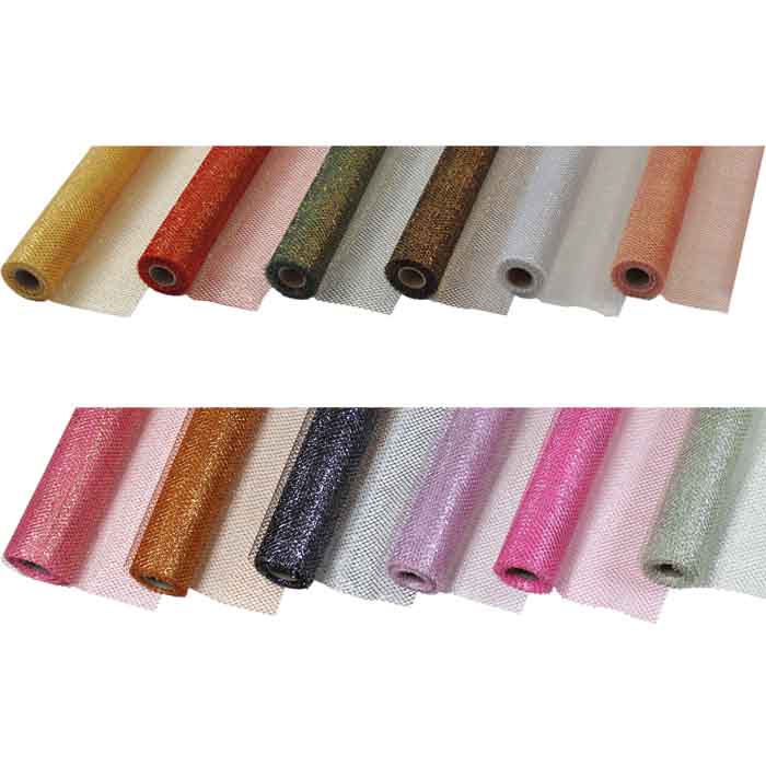 花資材【メッシュ】マーズネット 68cm×10Y 定番、ひし形の網目のメッシュ。張りがあるのに柔らかく動きます。ラッピング資材