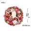 花 雑貨 1個【ナチュラルリース】21cmリース 2020年 ピンカッション ナチュラルリース 薔薇4486-C