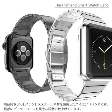 アップルウォッチ バンド ステンレス ベルト 交換用ラグ付き apple watch series4 40mm 44mm 交換 series3 38mm 42mm Series Series1 Series2 送料無料|時計 時計ベルト 腕時計ベルト メンズ 腕時計 時計バンド アップルウオッチ ウォッチ ウオッチ 替えベルト appleウォッチ