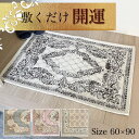 金運 風水 ゴブラン 60×90cm シェニール ゴブラン織り クラシック柄 ホワイト ピンク ブルー ベージュ ラッキーカラー 花柄 刺繍 高級感 防ダニ加工...