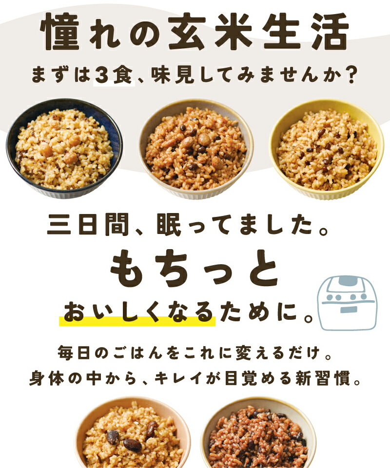 ＼新発売／ハレとケ熟成玄米ごはん 3食 お試しセット 玄米 パック 送料無料 3日間熟成 ごはんパック 125g 3個パック 特A米 食品 発芽玄米 寝かせ 酵素玄米 無添加 少なめ 少量 玄米ごはんパック ご飯パック パックご飯 レトルト 玄米ご飯 もちもち 寝かせ 雑穀 玄米ご飯