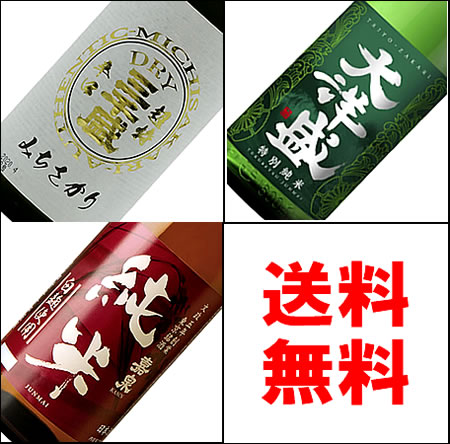 【送料無料】燗酒も美味しい！冷やも美味しい！違いが楽しめる大吟醸＆純米酒 1800ML3本入 飲み比べセット　(冷酒 お酒 ギフト プレゼント ランキング 人気 お取り寄せグルメ 誕生日 内祝い お礼 お祝い 熱燗 ぬる燗 お燗 男性 福袋 お返し 三千盛 嘉泉 田村酒造場 大洋盛）