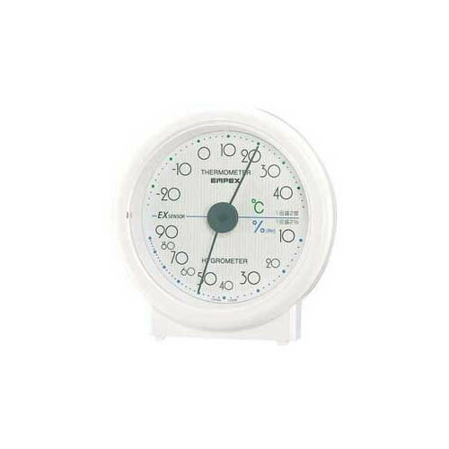 EMPEX 温度・湿度計 セレステ 温度・湿度計 卓上用 TM-5501 ホワイト