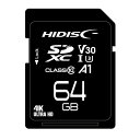 HIDISC SDXCJ[h 64GB CLASS10 UHS-I Speed class3 A1Ή HDSDX64GCL10V30