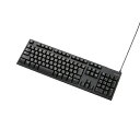 【予約販売5月22日入荷予定】エレコム USB接続 スタンダードキーボード 1.6m ブラック TK-FCM062BK(2)