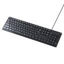 サンワサプライ 静音キーボード 有線 テンキーあり SKB-SL37BK(2)