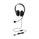 エレコム 両耳大型USB有線ヘッドセット HS-HP02SUBK(2)