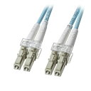 サンワサプライ アーマードメガネ型光ファイバケーブル(マルチOM3、LC×2-LC×2、1m) HKB-AMOM3LCLC-01