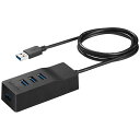 BUFFALO バッファロー USB3.0セルフパワーハブ 上挿し/4ポートタイプ マグネット付 ブラック BSH4A310U3BK