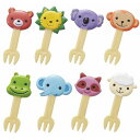【10セット】 トルネ なかよしどうぶつフォークピック 8本入 P-3547X10(3)