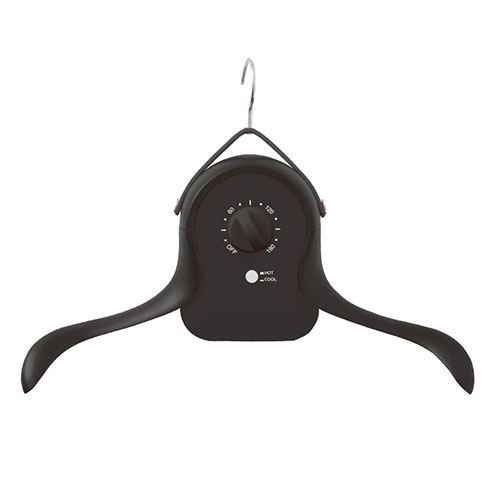サンコー シワを伸ばすハンガー型乾燥機 アイロンいら〜ず ブラック HRNCLSSBK