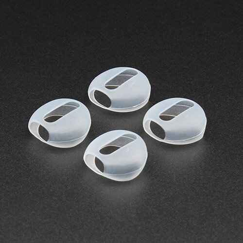 日本トラストテクノロジー AirPods用イヤーフィットシリコンジャケット(クリア) AP-FITEJ-S4C