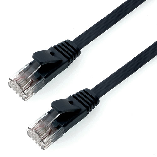 樂天商城 - ホーリック LANケーブル UTP カテゴリー6A フラット 2m ブラック LC20-573FB
