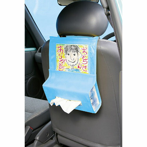 【10個セット】 ARTEC プレゼント車用ティッシュホルダーライトブルー ATC4624X10