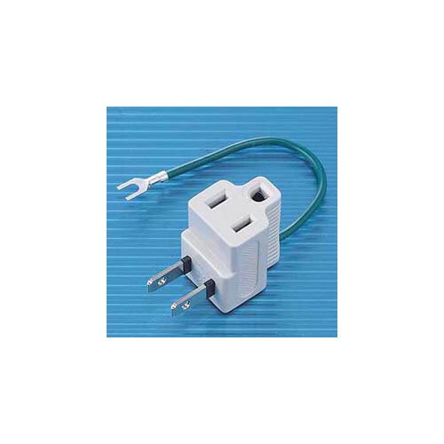 乐天商城 - 【10個セット】 サンワサプライ 3P→2P変換アダプタ 3P 1個口 TAP-AD3LTX10