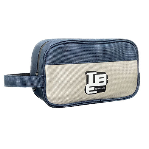 【6個セット】 TOBIEMON ラウンドポーチ ブルーベージュ T-RP-BBX6