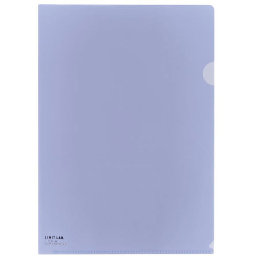 【30個セット】 LIHIT LAB. カラークリヤーホルダー A4 クリスタルブルー F-78-20-CRBX30