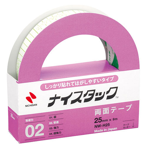 テープ基材の強度が強いので、はがす時、ガラスやスチール家具にテープが残りにくいです。●テープ基材の強度が強いので、はがす時、ガラスやスチール家具にテープが残りにくいです。 ●テープ基材に古紙配合率40%の再生紙を使用したグリーン購入票対象商品です。 ●ホルダー、巻心は再生紙を使用しています。 ●カッターつき。 ●ホルダーはミシン目つきで、分別廃棄がしやすいです。●大巻 ●古紙配合率40%再生紙-アクリル系 ●テープ基材、ホルダー、巻心は再生紙を使用しています。 ●生産国 : 日本【注意事項】■沖縄・離島は別途送料（税込1,000円）が掛かります。■お取り寄せ品のためメーカーに在庫がない場合がございます。予めご了承ください。■お客様都合による返品は承っておりません。予めご了承ください。