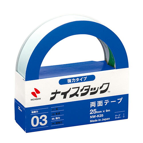乐天商城 - 【5個セット】 ニチバン ナイスタック 強力タイプ 25mm×9m NB-NW-K25X5